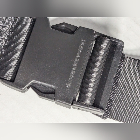 Alexander Wang medium Nylon Logo Printed Attica Gym Shoulder Bag Black - Picture 3 of 11